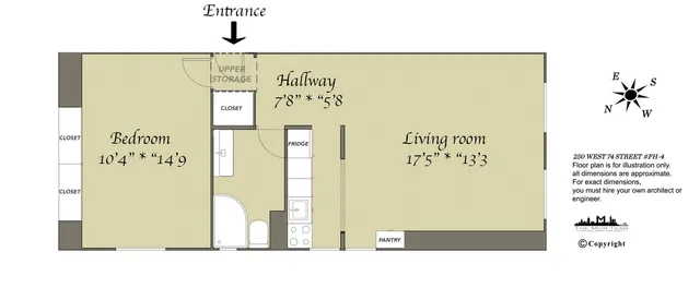 $695,000 | 26 West 97th Street, Unit 1C | Upper West Side