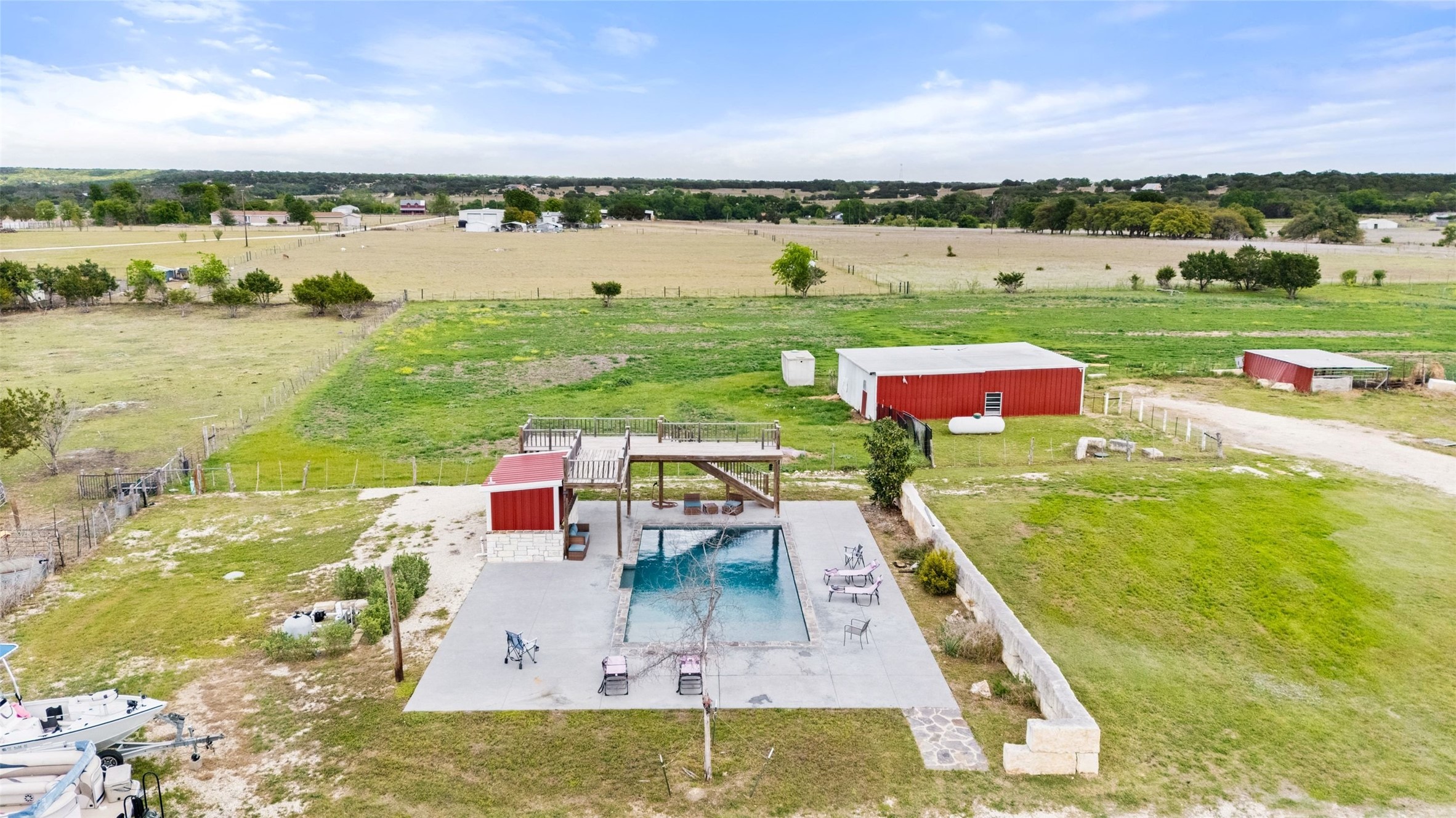 1301 County Road 228 Florence, TX 76527 - Photo 7 of 40 an aerial view of a house with big yard