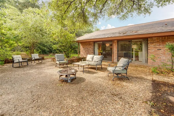 swimming pool with outdoor seating