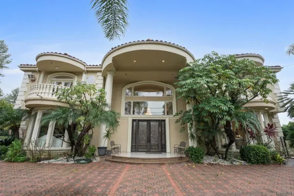 a front view of a house