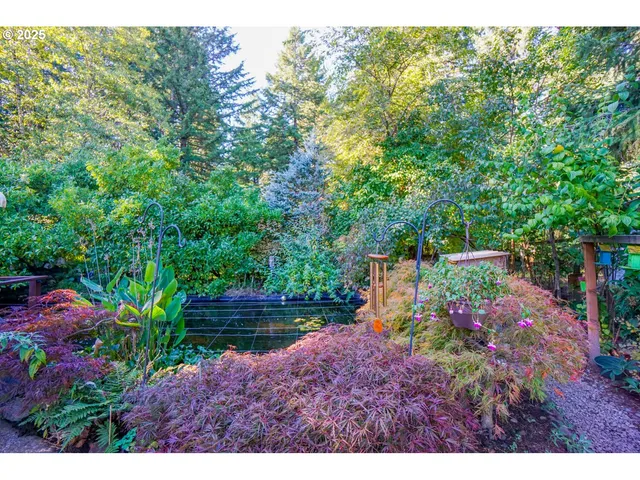 a view of yard with green space