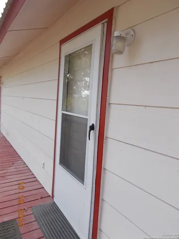 a view of front door