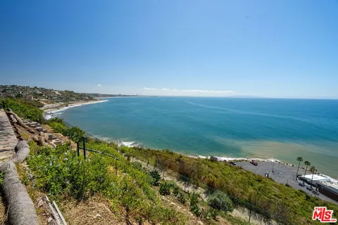 a view of an ocean and beach