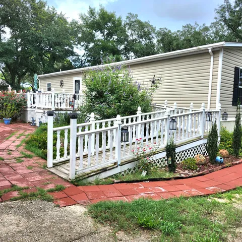 a view of a house with a patio