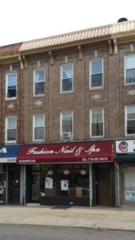 a view of an entrance of building