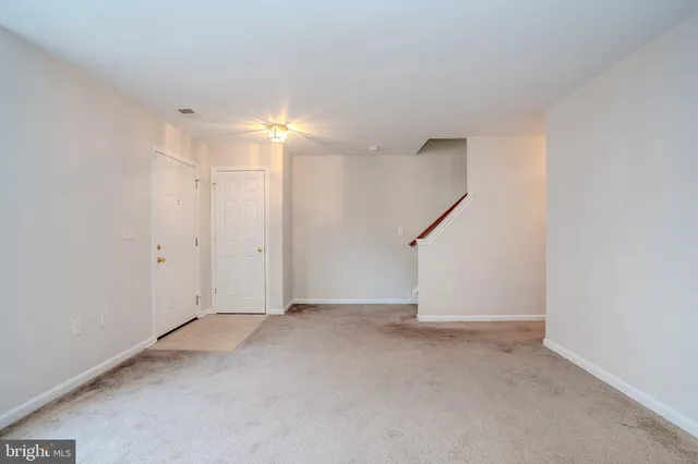 a view of an empty room