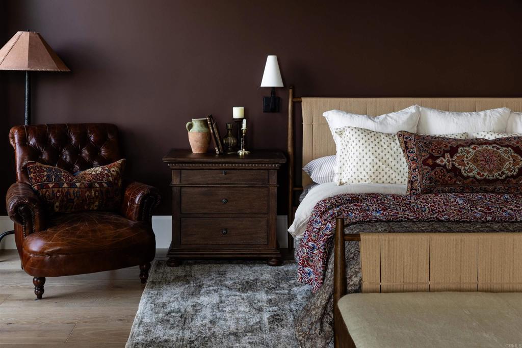 15816 Via Del Alba Rancho Santa Fe, CA 92067 - Photo 23 of 50 a bedroom with a bed and a lamp on dresser