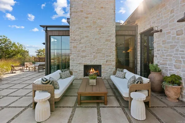 a view of a hallway with washer and dryer