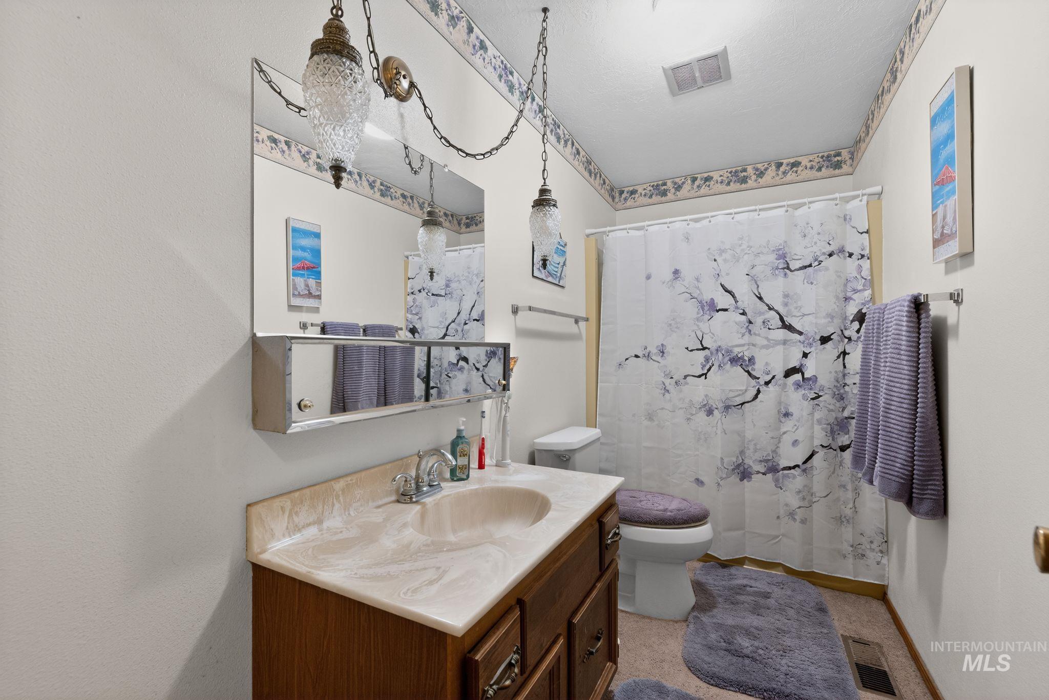 1055 South Adell Street Filer, ID 83328 - Photo 23 of 28 Bathroom with vanity and curtained shower