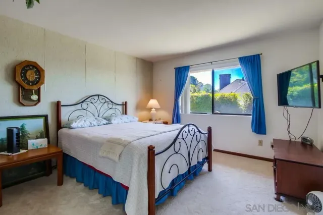 a view of a yard with an ocean