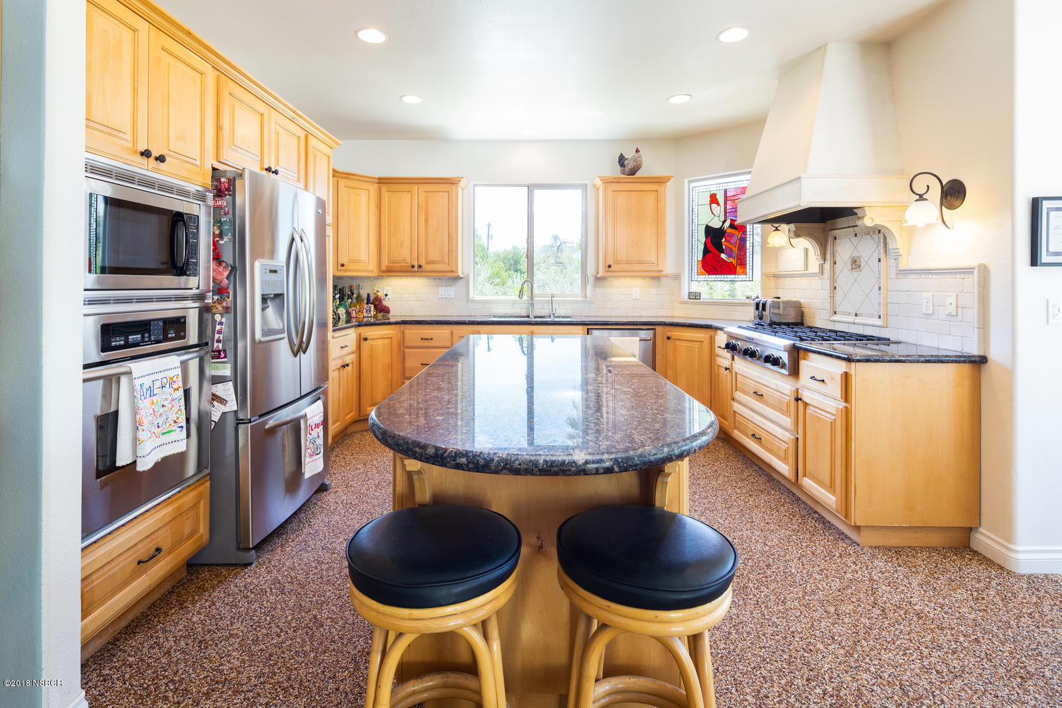 591 Ranch Road Solvang, CA 93463 - Photo 8 of 22 Kitchen with breakfast bar