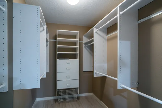 a view of walk in closet