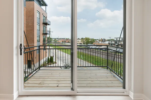 a view of a balcony