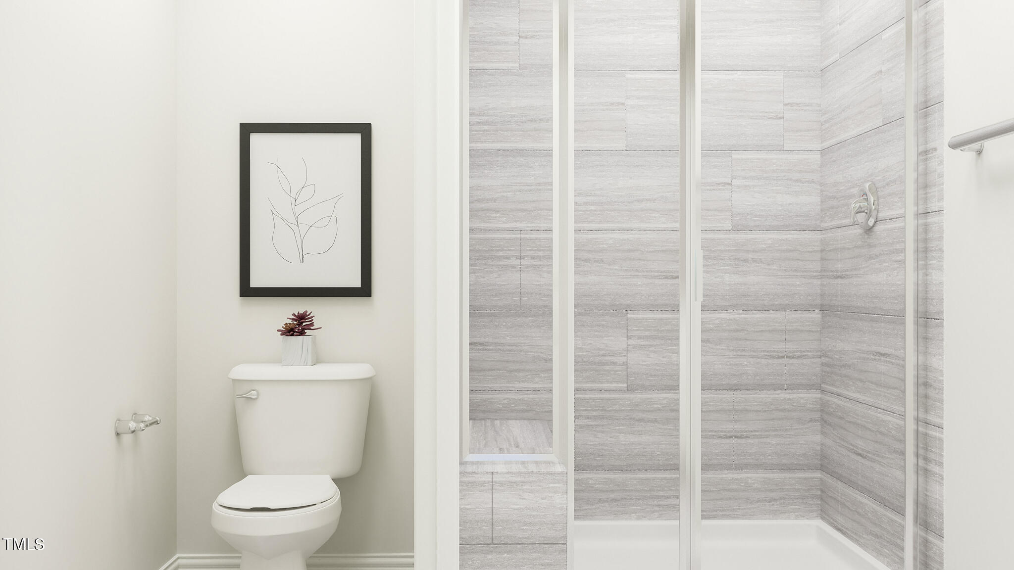 510 Light Oak Way Apex, NC 27539 - Photo 18 of 37 a bathroom with a toilet sink and shower