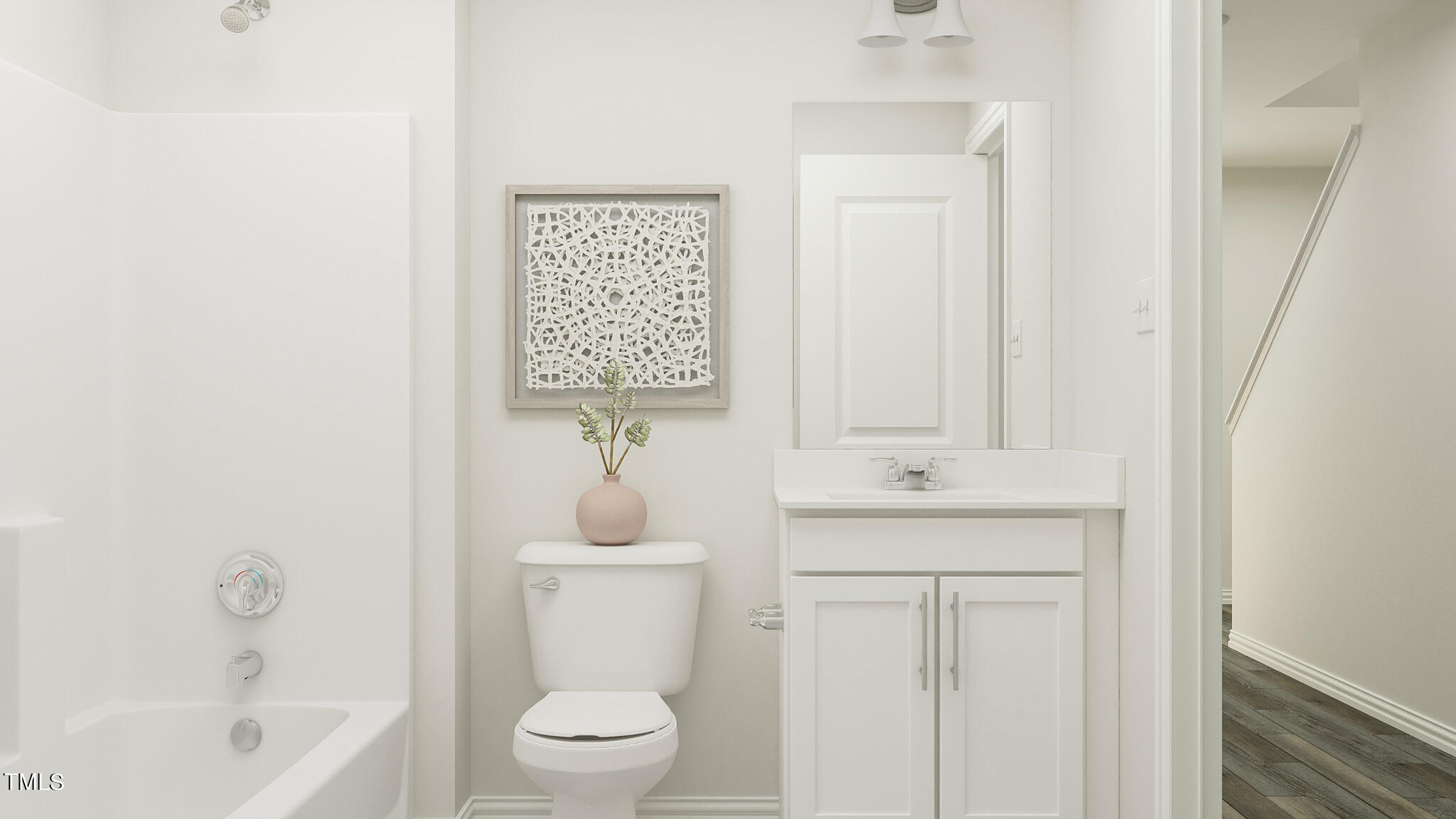 510 Light Oak Way Apex, NC 27539 - Photo 24 of 37 a bathroom with a sink a toilet and bathtub