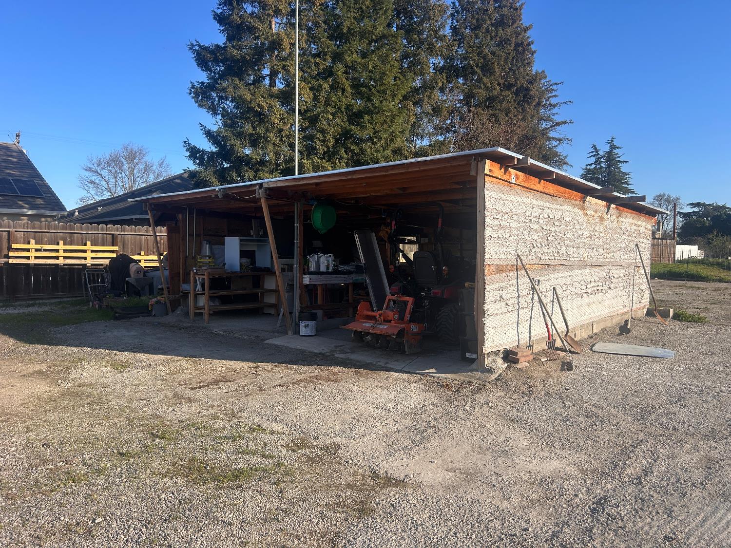 4910 East Zeering Road Denair, CA 95316 - Photo 4 of 11 a view of a car park that has a small cabin