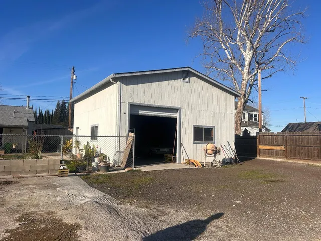 a view of a house with a patio