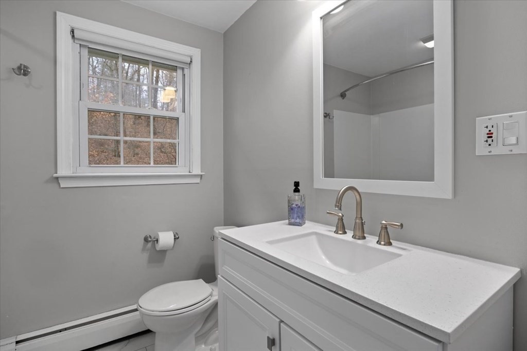 124 Turtle Pond Parkway Boston, MA 02136 - Photo 13 of 39 a bathroom with a sink toilet and a window
