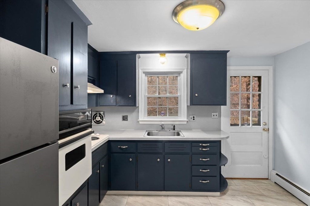 124 Turtle Pond Parkway Boston, MA 02136 - Photo 8 of 39 a kitchen with a sink and cabinets