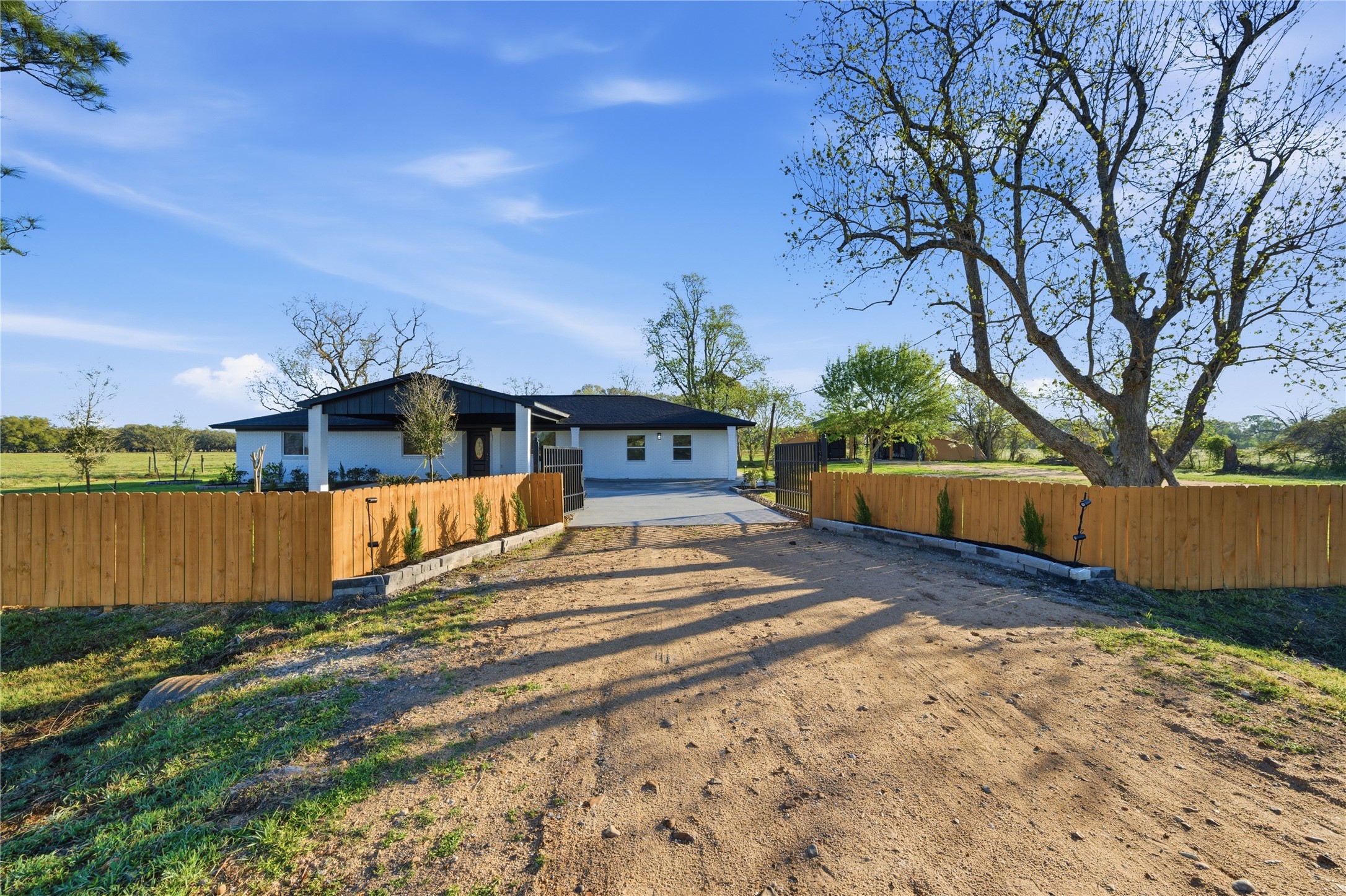 6623 County Road 4 Damon, TX 77430 - Photo 6 of 48 a front view of a house with a yard