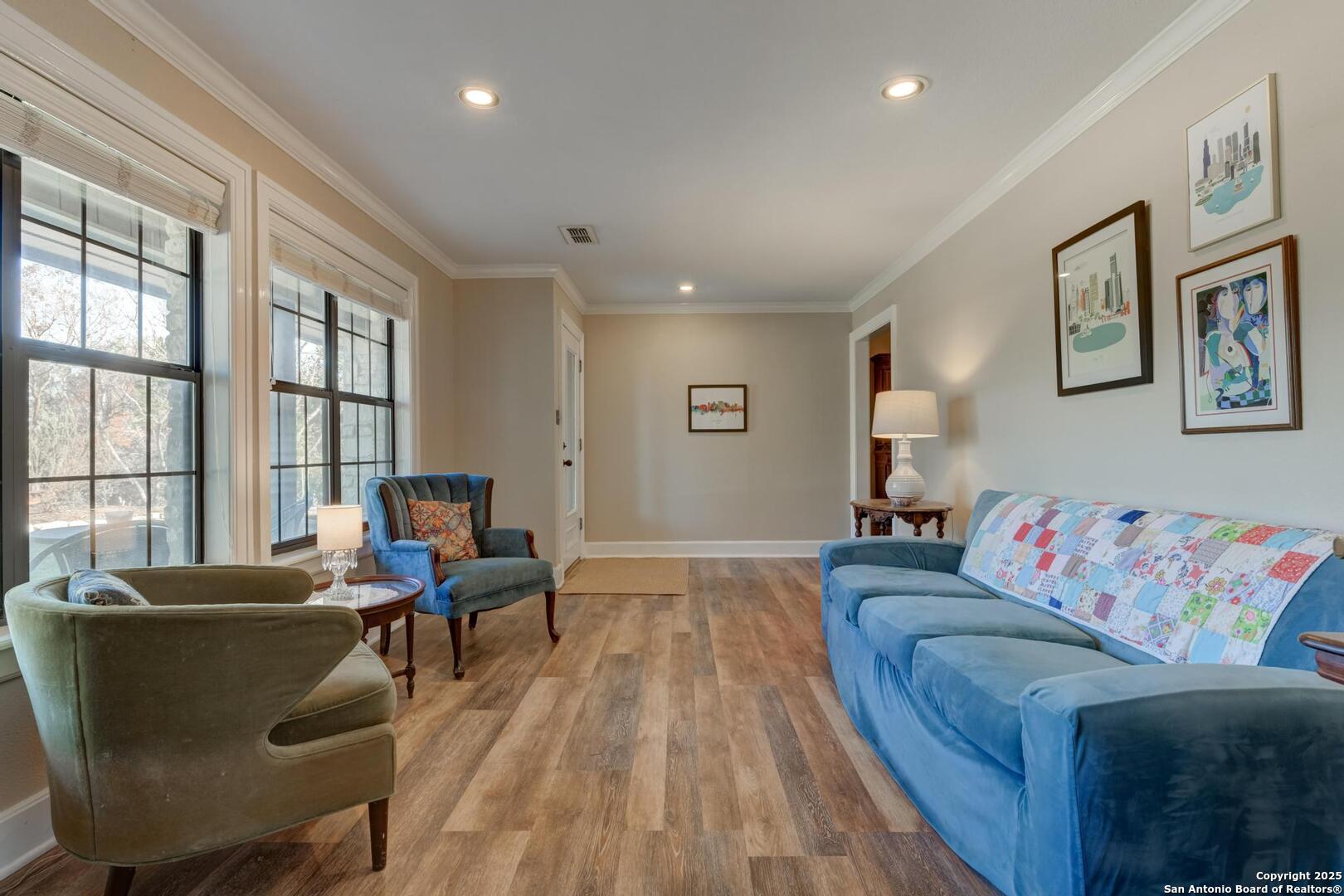 105 Shane Lane Boerne, TX 78006 - Photo 11 of 64 a living room with furniture and a large window
