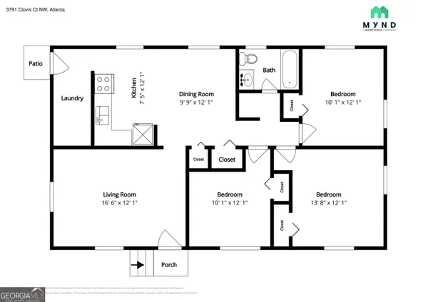 $1,545 | 3791 Clovis Court Northwest, Atlanta, GA 30331