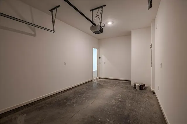 a view of a room with an entryway