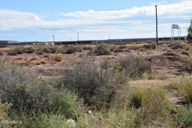a view of a field with beach