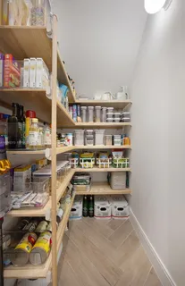 a room with storage and utility