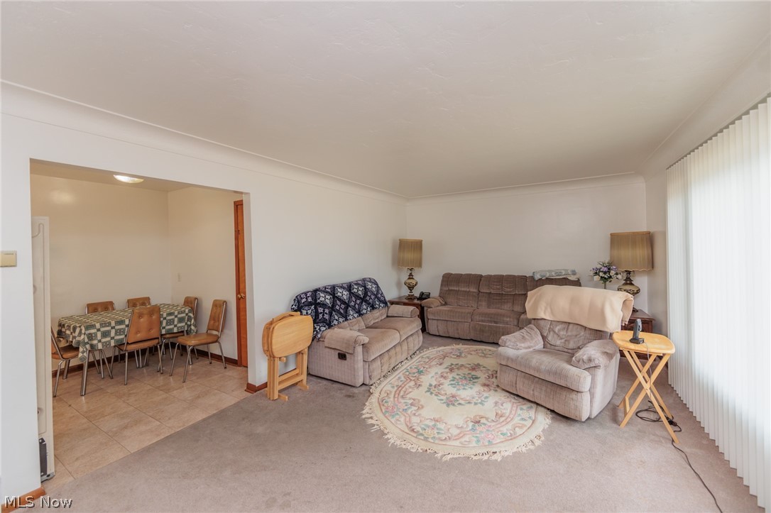 6147 Holburn Road Cleveland, OH 44129 - Photo 3 of 45 Living room featuring light colored carpet