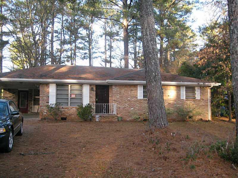 3263 Harris Road Southwest Marietta, GA 30060 - Photo 1 of 1 Exterior Front. spacious front yard