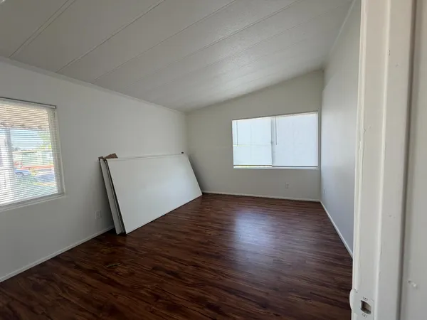 a view of a lake with houses