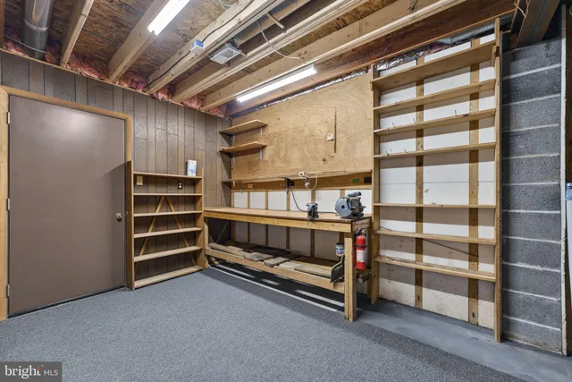 a view of storage and utility room