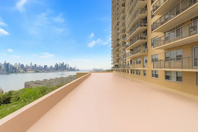 a view of lake and city