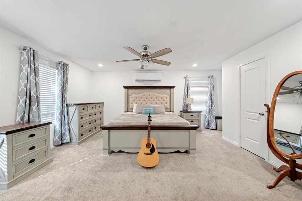 505 Laurel Road Athens, TX 75751 - Photo 17 of 32 Carpeted bedroom with a ceiling fan, recessed lighting, and white walls