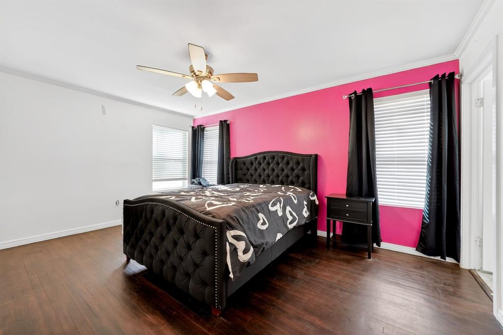 505 Laurel Road Athens, TX 75751 - Photo 22 of 32 Spacious room featuring wood-finish flooring, a ceiling fan with integrated lighting, and white trim