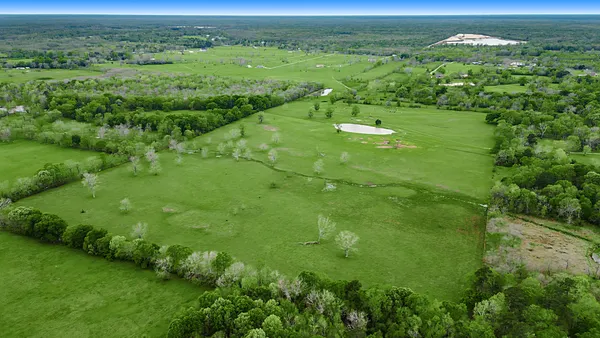 a view of a golf course with a garden