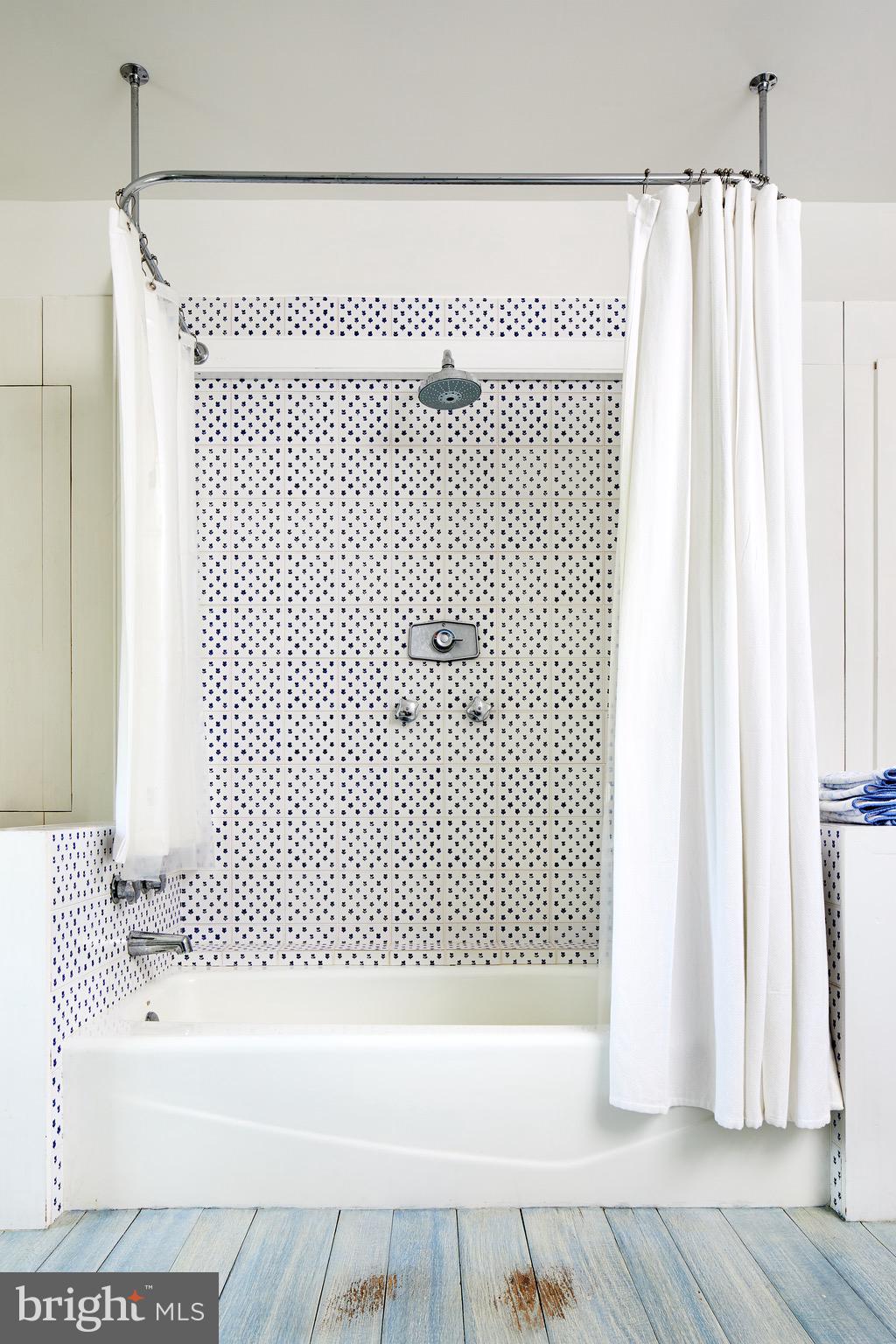 8360 Oak Spring Road Marshall, VA 20115 - Photo 12 of 58 Hand made Florentine tiles surround the bath