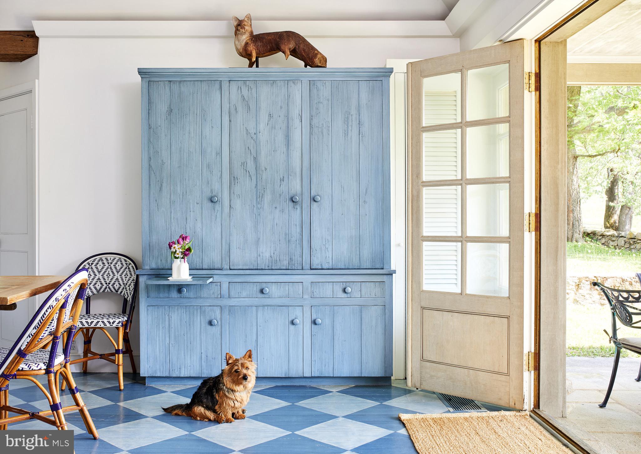8360 Oak Spring Road Marshall, VA 20115 - Photo 5 of 58 Custom cabinet in Mrs. Mellons famous "Bunny Blue"