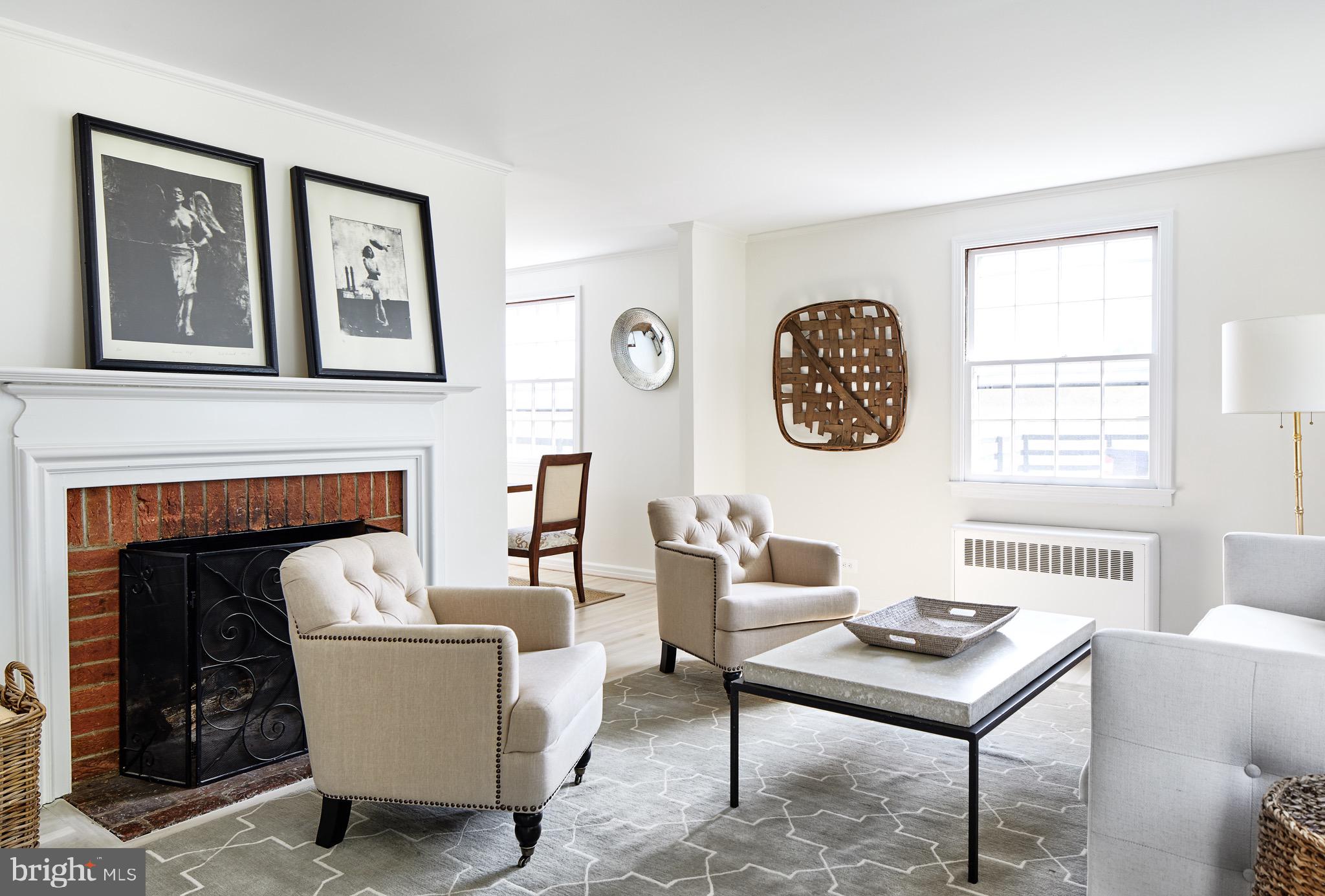 8360 Oak Spring Road Marshall, VA 20115 - Photo 44 of 58 Light filled living room with fireplace