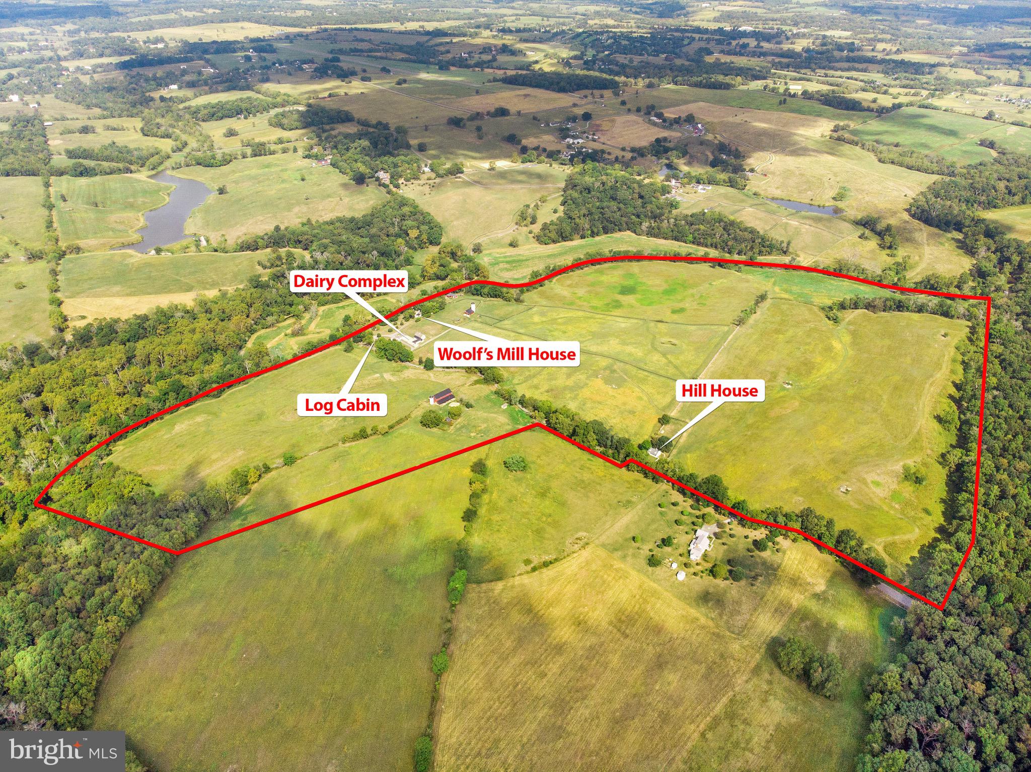 8360 Oak Spring Road Marshall, VA 20115 - Photo 49 of 58 Aerial map of property with house locations