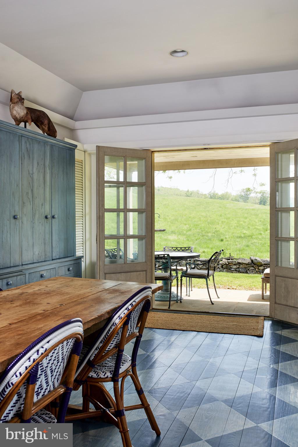 8360 Oak Spring Road Marshall, VA 20115 - Photo 7 of 58 French doors open onto the covered terrace