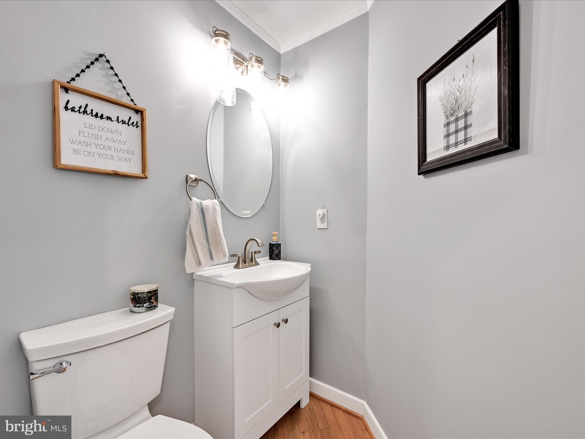 7641 Pinewild Road Seven Valleys, PA 17360 - Photo 15 of 42 a bathroom with a toilet sink and mirror
