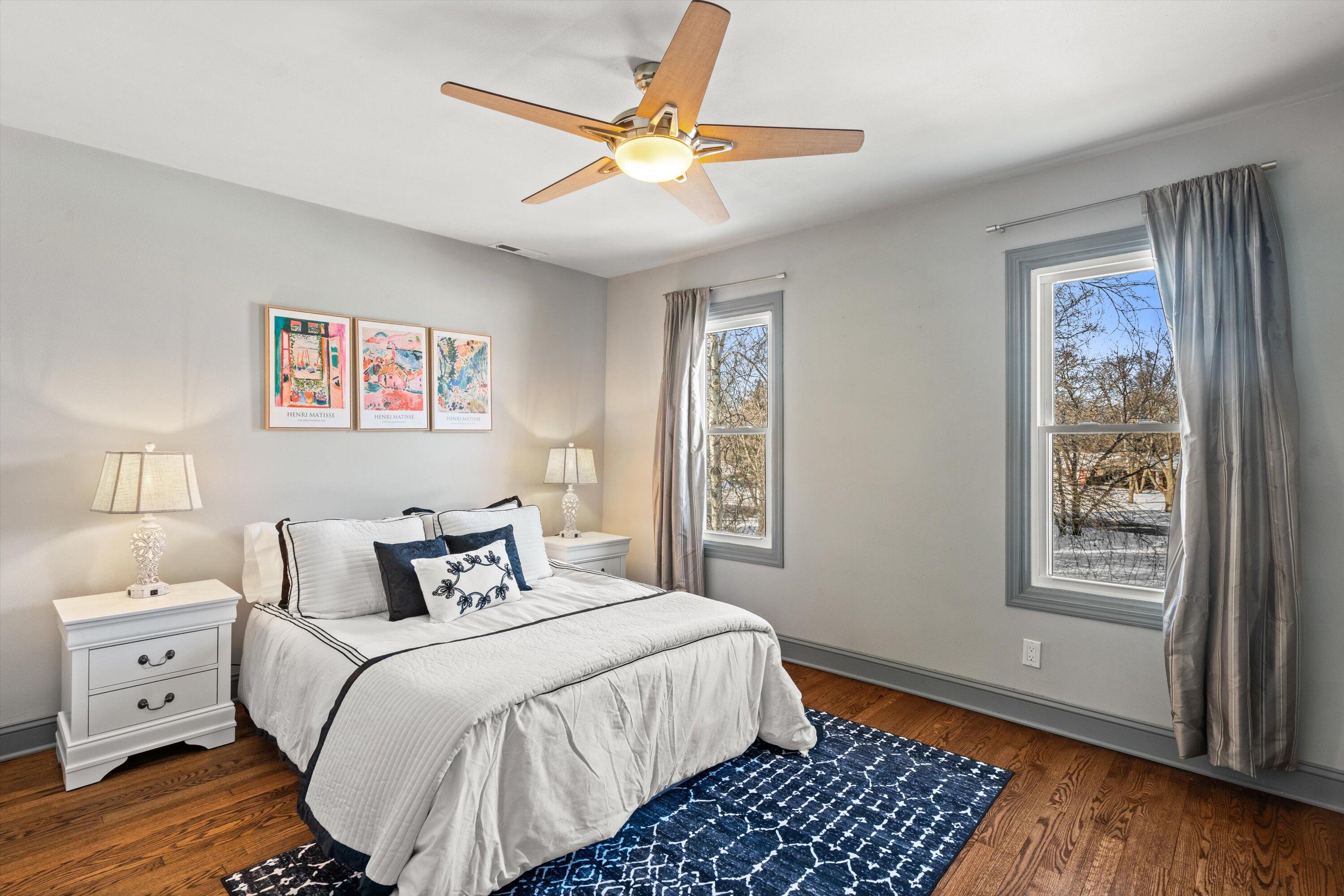 310 South Taliesin Road Wales, WI 53183 - Photo 38 of 66 44-Upper Bedroom 2 with Hardwood Floors