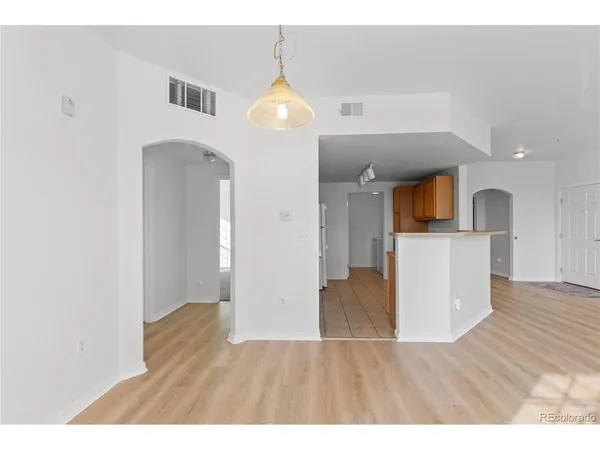 a view interior of a house and kitchen view