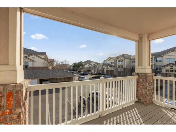 a view of city from a balcony
