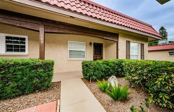 a front view of a house