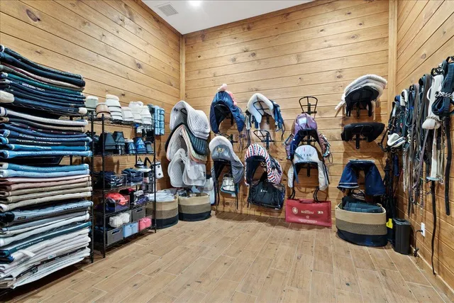 a kitchen with a potted plant on the counter and cabinets