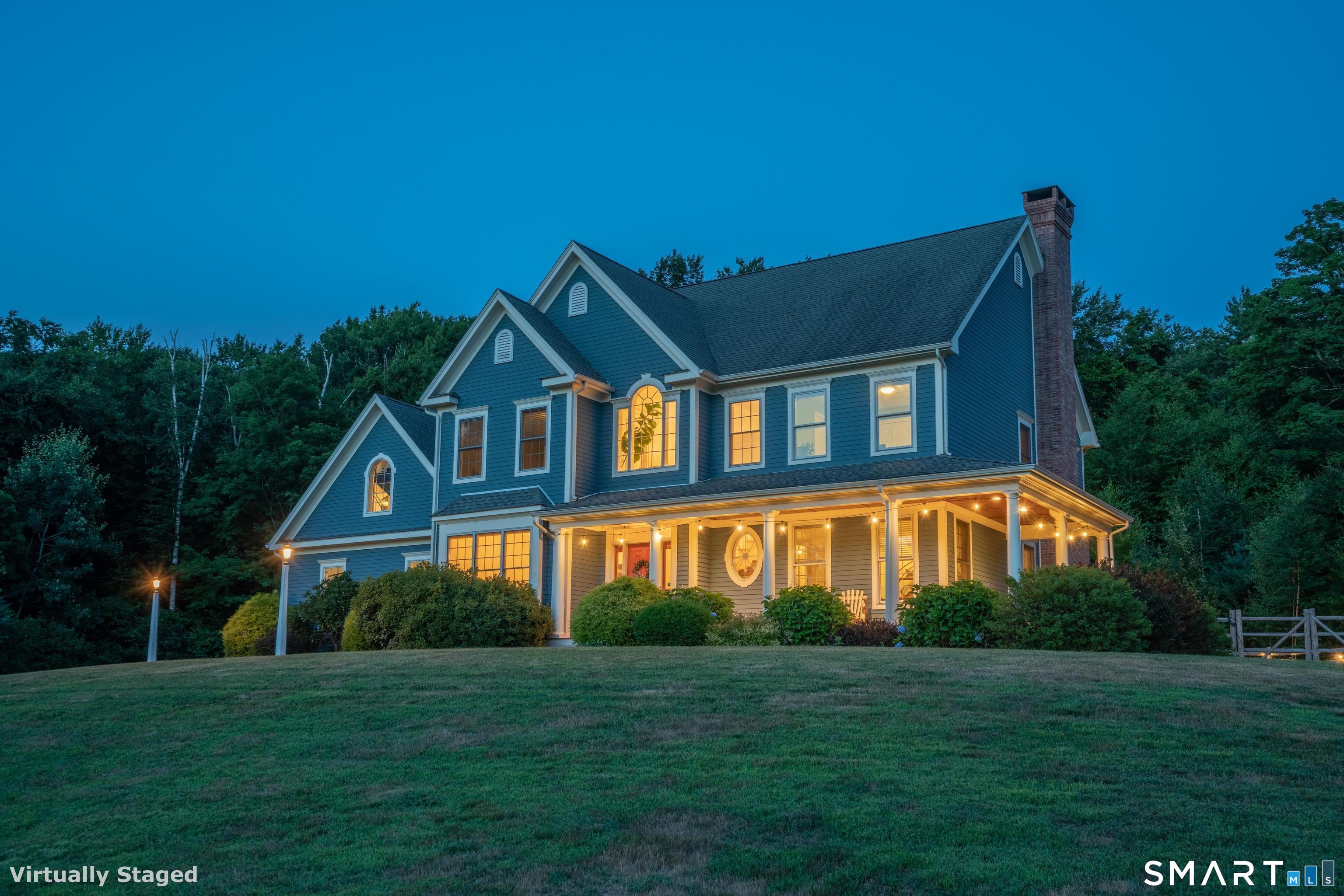 679 Cherry Brook Road Canton, CT 06019 - Photo 117 of 121 a front view of a house with a yard
