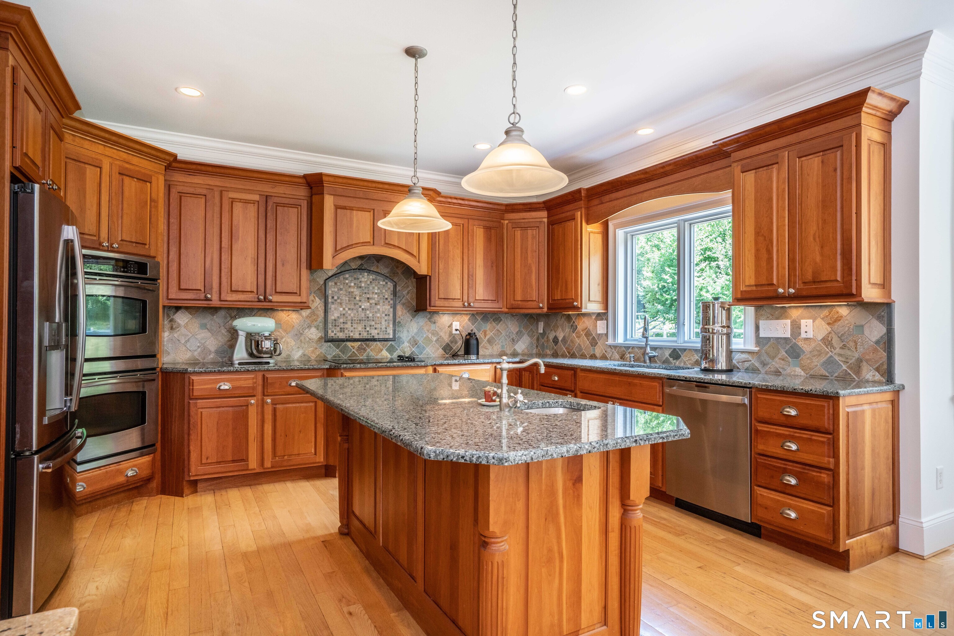 679 Cherry Brook Road Canton, CT 06019 - Photo 19 of 121 a kitchen with stainless steel appliances granite countertop a sink a stove and refrigerator